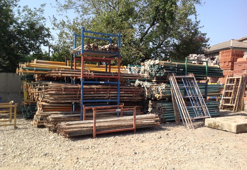 სამშენებლო ხარაჩოები, დგარები, ძელები, ტექნიკა და სხვა